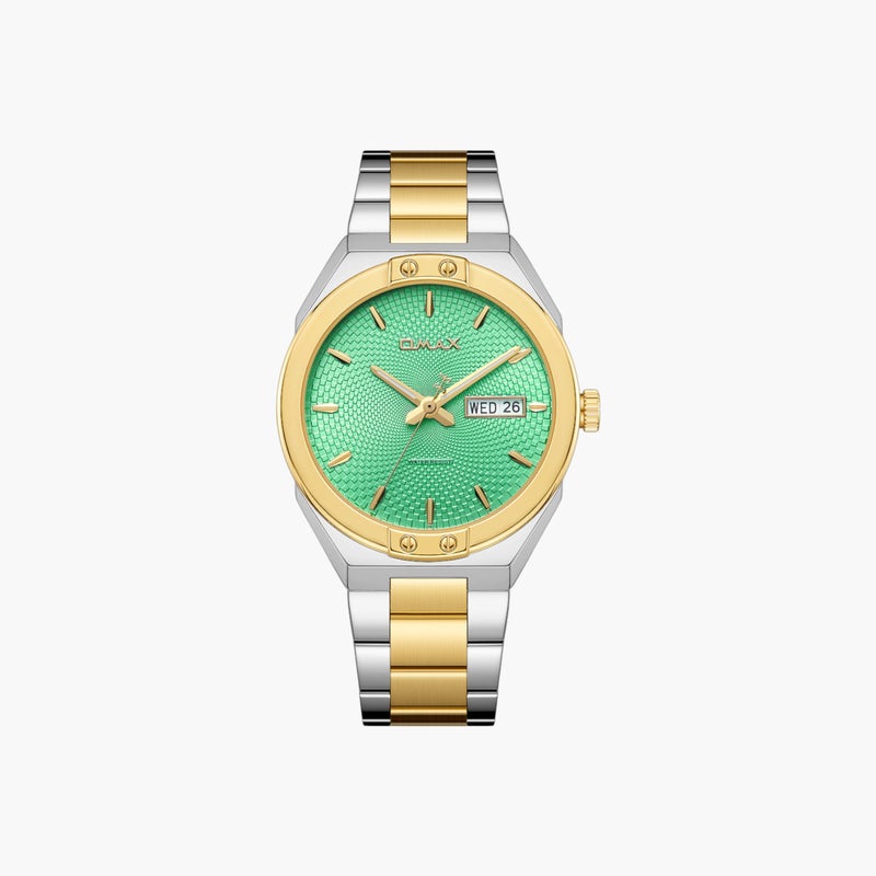 OMAX Two-Tone Analog Watch for Men - Image 1